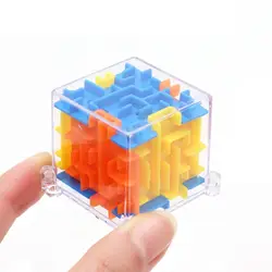 3D Cube лабиринт-головоломка игрушки ручной игра Футляр коробка весело игры Brain Challenge Непоседа игрушки баланс развивающие волшебные игрушки