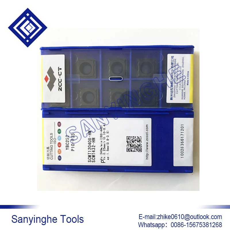 

10pcs/lots YBC252 SCMT120408-HM cnc carbide turning inserts