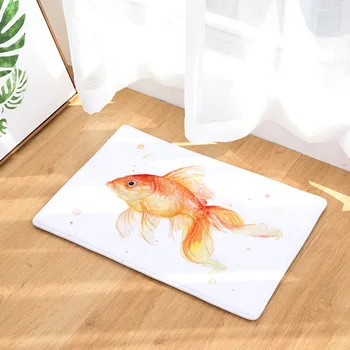 

CAMMITEVER Goldfish Whale Jellyfish Sea Animal Rug Indoor Modern Area Rugs Bedroom Floor Mat Baby Nursery Rug Children Carpet
