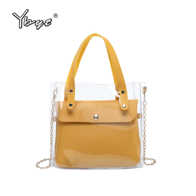 

2019 Fashion Transparent Jelly bag Summer Style Women Small package Purse Casual Ladies Chain Shoulder Crossbody Messenger Bag