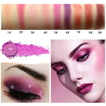 

9 Colors Eyeshadow Palette Shimmering Makeup Palette Renaissance Eye Shadow Nude Smoky Cosmetics 5.8