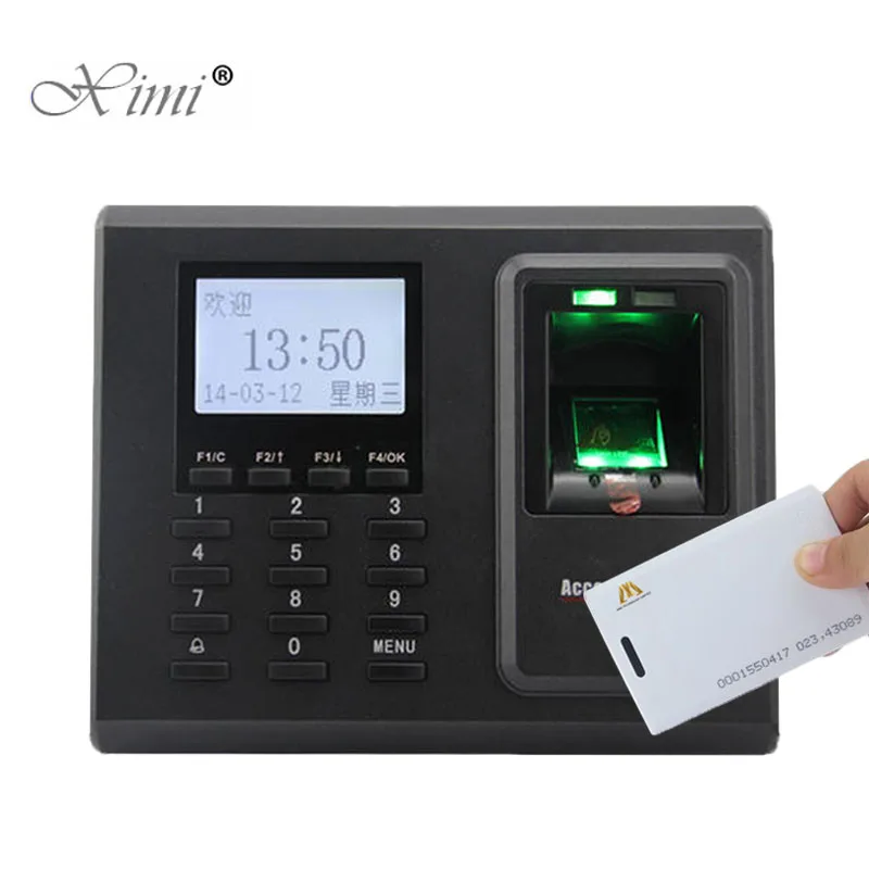 

ZK F2 Biometric Fingerprint And 125KHZ RFID Card Access Control TCP/IP Fingerprint Access Control System With Time Attendance