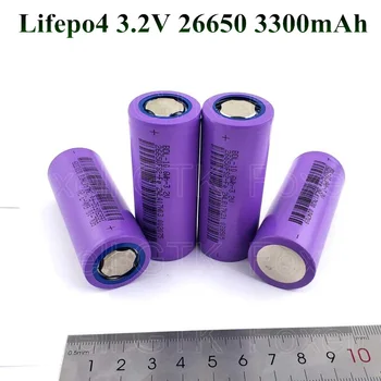 

4pcs Lifepo4 26650 3.2v 3300mah rechargeable battery 3000mAh accu lithium cell high capacity 10A pilas 26650 diy pack mod toys
