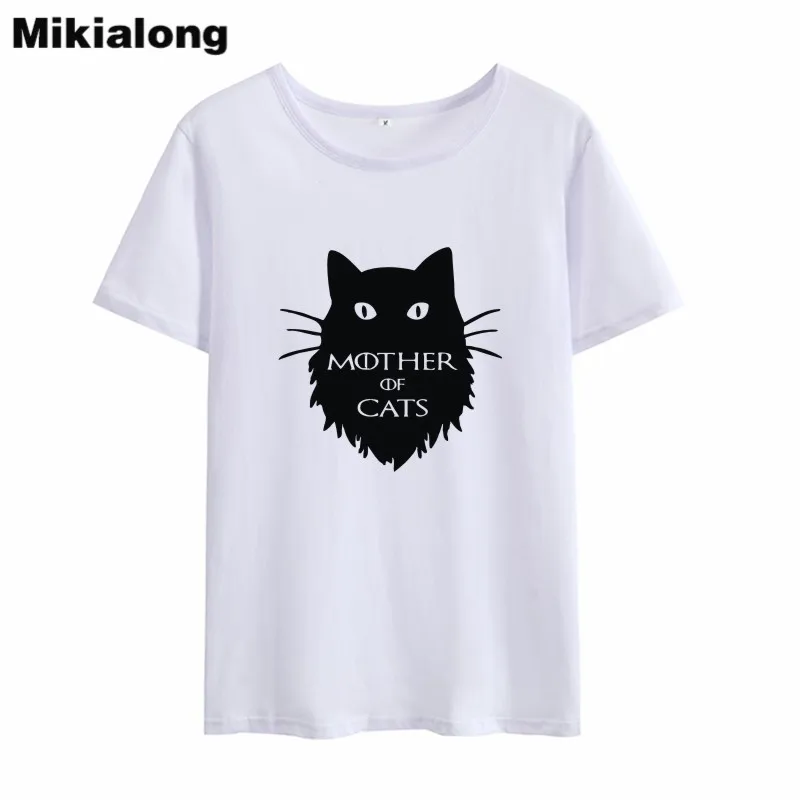 Футболка Mikialong Женская хлопковая с коротким рукавом топ графическим рисунком