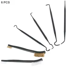 6 шт./лот, Многофункциональный нейлоновый двойной крюк, металлические пластиковые щетки для очистки краски автомобиля/Ржавчины/грязи