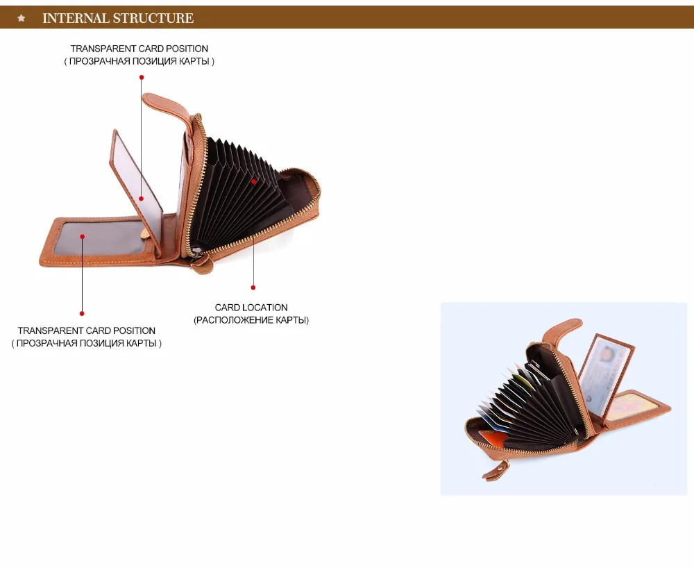 JOYIR натуральная кожа кредитный держатель для карт s кошельки с карманом для монет модный мужской бизнес-держатель для Карт RFID 15 слотов для карт для мужчин