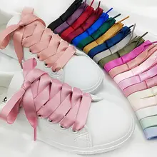 120 см шелковые ленты кроссовки со шнурками спортивная обувь на плоской подошве кружева 20 пар Прямая