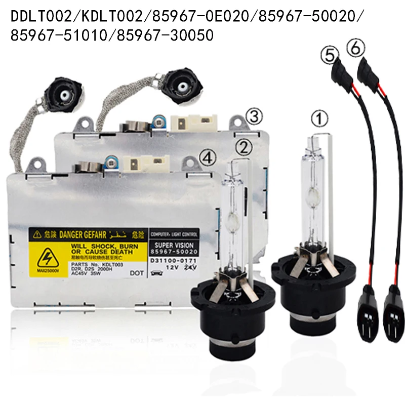 2020 NEW SUKIOTO Original Xenon Kit D2S D2R Ballast HID Kit 5500K For