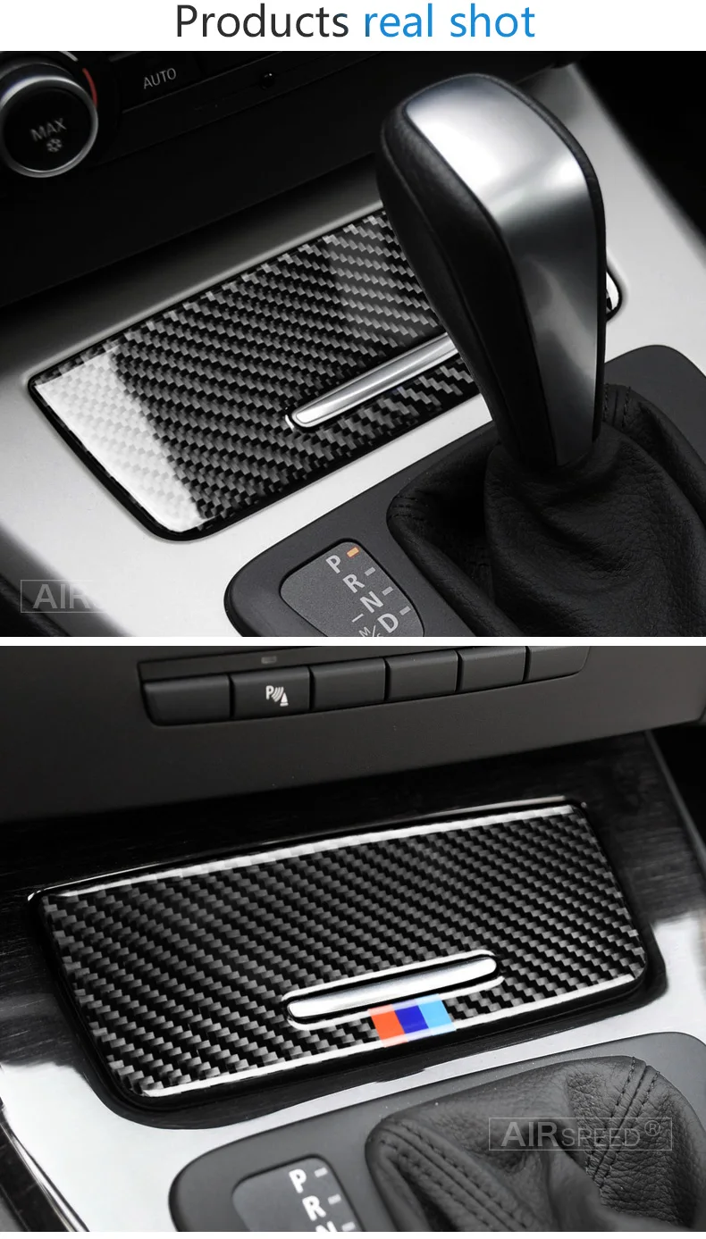 Airspeed углеродное волокно для BMW 3 серии E90 E92 E93 аксессуары автомобильный ящик для хранения Панели Наклейки внутренняя отделка украшения