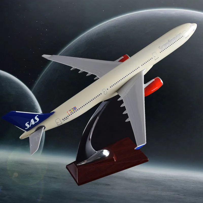 Buy 32cm Resin Scandinavian Airlines Model Airbus A330