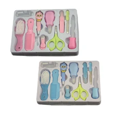 10 шт. детский набор для ухода за здоровьем, портативный набор инструментов для новорожденных, детский набор для ухода за волосами, безопасный набор для ухода за ногтями