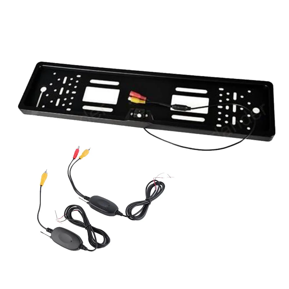 

Wireless Europe Car Licence Plate Frame camera Waterproof CMOS rear view reverse parking Backup Camera