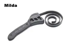 Милда 50 см ремень регулируется ключа многофункционального универсальный ключ черный каучуковый для любой формы открывалка инструмент