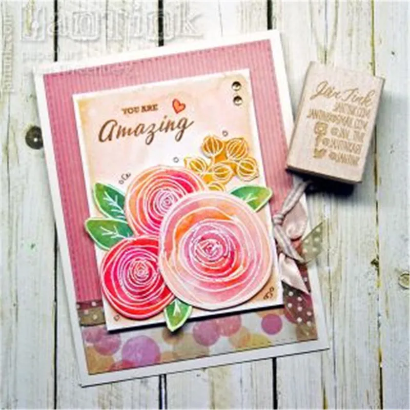 

InLoveArts 14*14cm Flower Blessed Stamp Scrapbooking New 2018 Album Embossing Silicone Transparent Clear Stamp Stencils Crafts