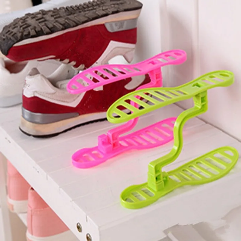 

FUNIQUE Creative Design Space Save Shoes Rack Shelf For Shoes Wardrobe Organizer Household Shoe Storage Shelf 20cmx6cmx12cm