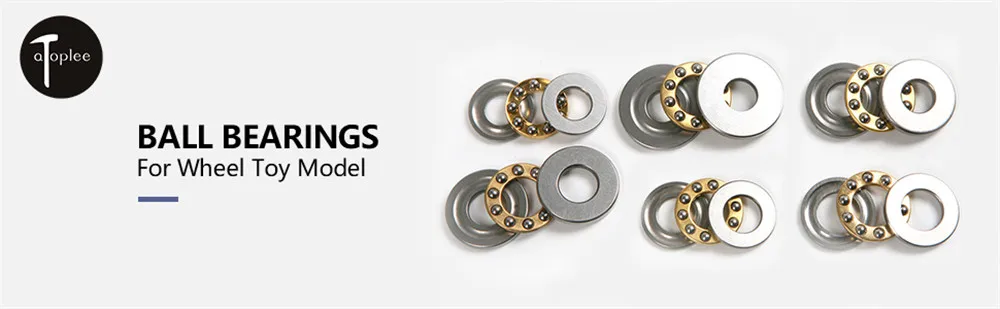 4Pcs High Precision Miniature Thrust Ball Bearings F8/F9/F10 Metal Axial Ball Bearing Set 8mm/9mm/10mm for Hardware Accessories