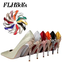 Women High Heels Pumps Fashion Yellow Red Thin Heels Pointed Toe Female Shoes Silk Satin Wedding Prom Party Classic Ladies Pumps цена Women High Heels Pumps Fashion Yellow Red Thin Heels Pointed Toe Female Shoes Silk Satin Wedding Prom Party Classic Ladies Pumps цены онлайн