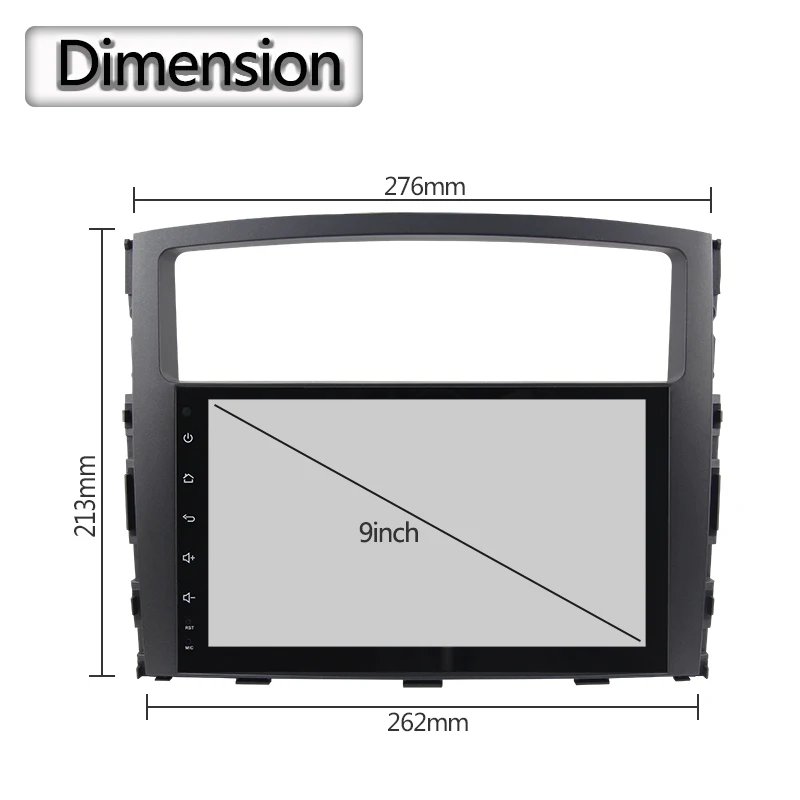 Clearance 9 inch big screen 8 core Android 9.0 Car DVD GPS for MITSUBISHI PAJERO 2006 2007 2008-2014 2015 car radio stereo 4G RAM 3