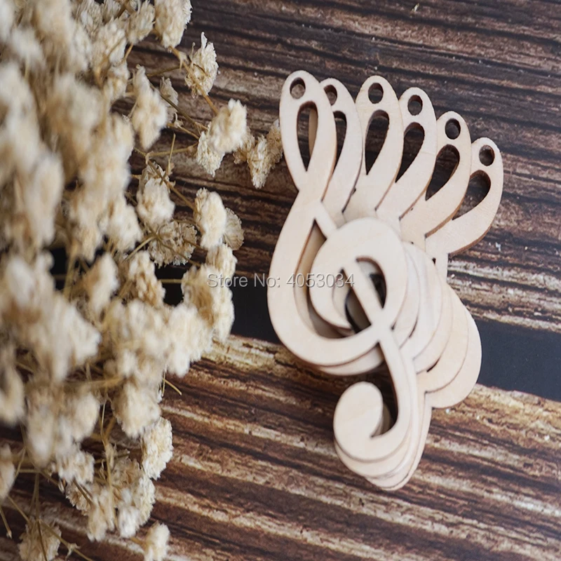 

Wooden Treble clef Music Note G Craft Shape Ply Art Entertainment