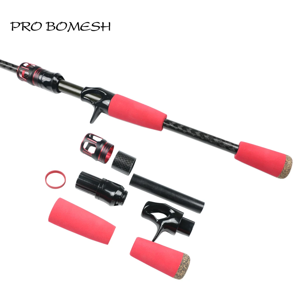 Pro Bomesh 1 комплект алюминиевая фиксирующая гайка + углеродная трубка 3K спиннинг