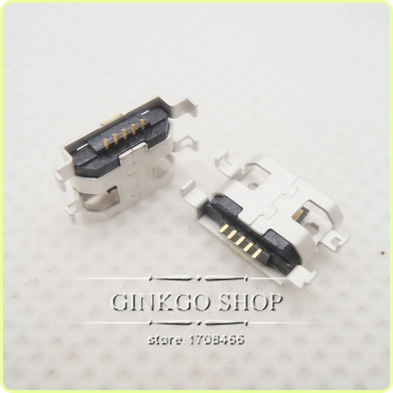 1500 шт. Micro USB разъем DIP 5P SMD порт Mircro зарядка Sockect с отверстием для ремонта