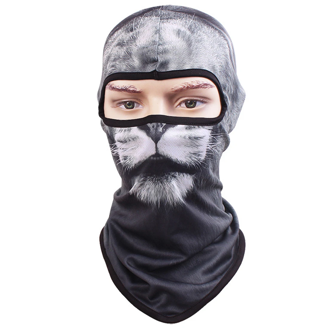 2018 heißer Verkauf persönlichkeit Neue 3D Katze hund Tier Ski Haube Hut Balaclava Full Face Maske Outdoor Sport Fahrrad Radfahren masken