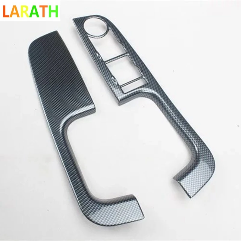 

For Ford Focus 2009 2010 2011 Carbon Fiber Glass Switch button cover trim Door window Interior Panel Car Styling Accessories