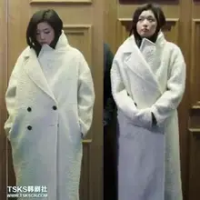 Abrigos mujer UK Новинка женское весеннее зимнее простое белое шерстяное длинное пальто женское плотное длинное пальто Casacos