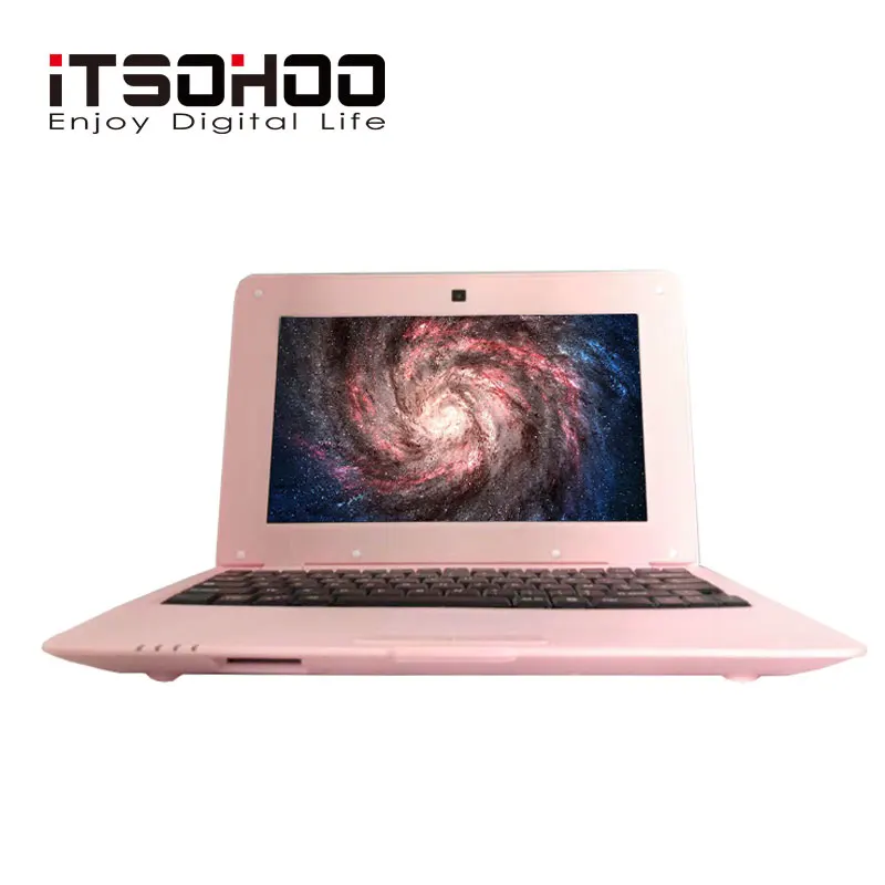 

Low price Netbook 10 inch student Kids Android laptop mini tablet 2GB RAM 32GB S500 pink iTSOHOO Arm Notebook computer