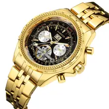 Relogio Masculino JAMEKER часы мужские часы Известный Топ бренд автоматические механические часы большой золотой турбийон наручные часы