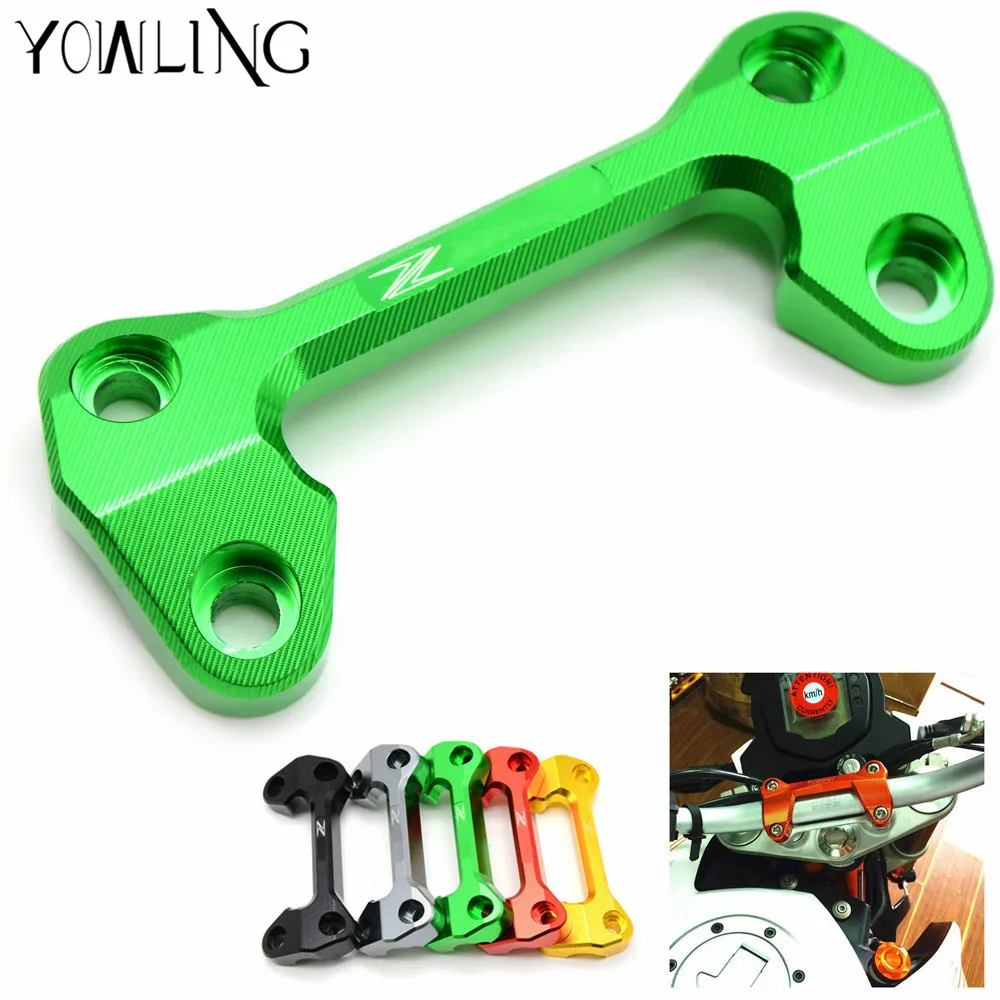 New motorcycle CNC Aluminum Handlebar Risers Top Cover Clamp fit For Kawasaki Z1000 Z 1000 2010 2011 2012 2013 2014 2015 2016
