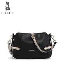 FOXER Marke Echten Leders der Frauen umhängetasche & Messenger bags Mode kleine taschen für Weibliche