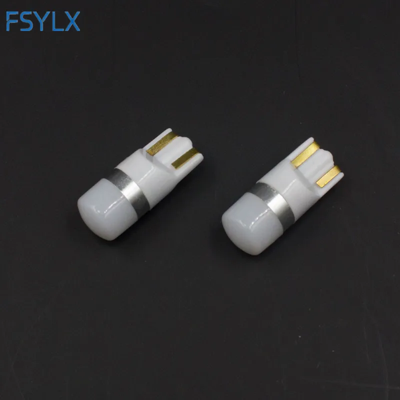 

FSYLX 2pcs T10 3030 Chips 1 LED bulb car light SMD 3030 lamp wedge parking dome light car styling 12v 24v