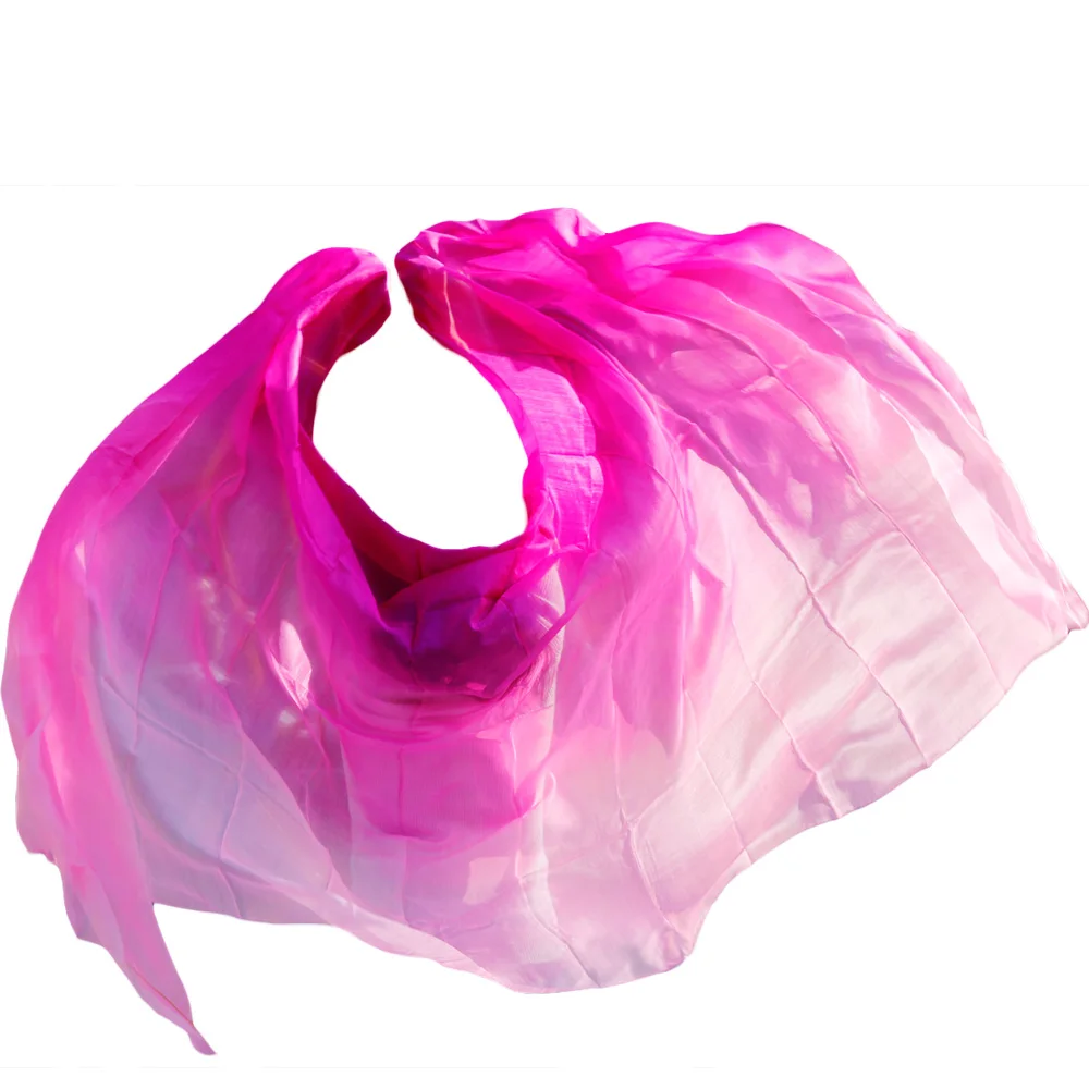 

100% real silk belly dance veil high quality cheap dance veils tari perut kostum veil 250/270*114cm Multiple Colors Available