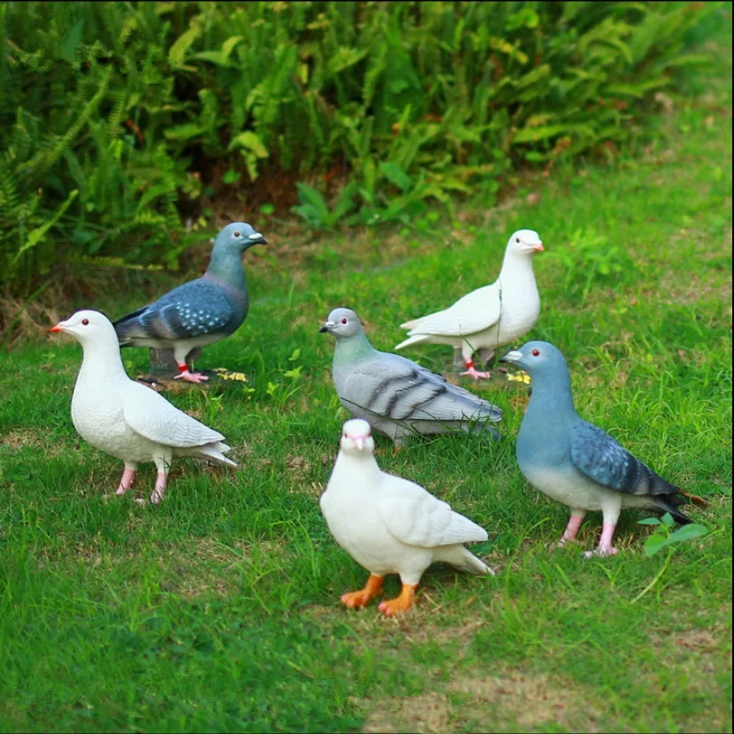 

Home decoration dove sculpture environmental resin outdoor garden home accessories statue pigeons free shipping
