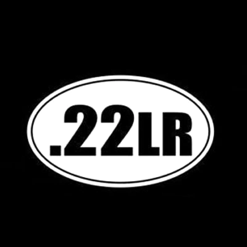 YJZT 13 8*8 3 см интересный крутой. 22lr Овальный автомат стикер винил черный/серебряный