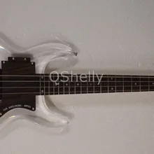 Одежда высшего качества QShelly заказ акриловые Джаз дан Армстронг 4 strings палисандр накладку электрический бас гитары музыкальный инструмент магазин