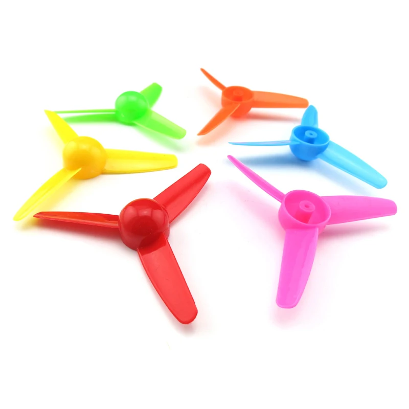 20PCS 3 Blade Three Leaves Propellers 1.9mm Aperture 80mm Propeller Red