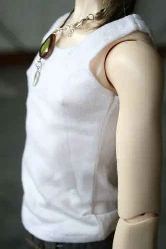 wamami 06 White Vest T shirt 1 4 MSD DOD BJD Dollfie