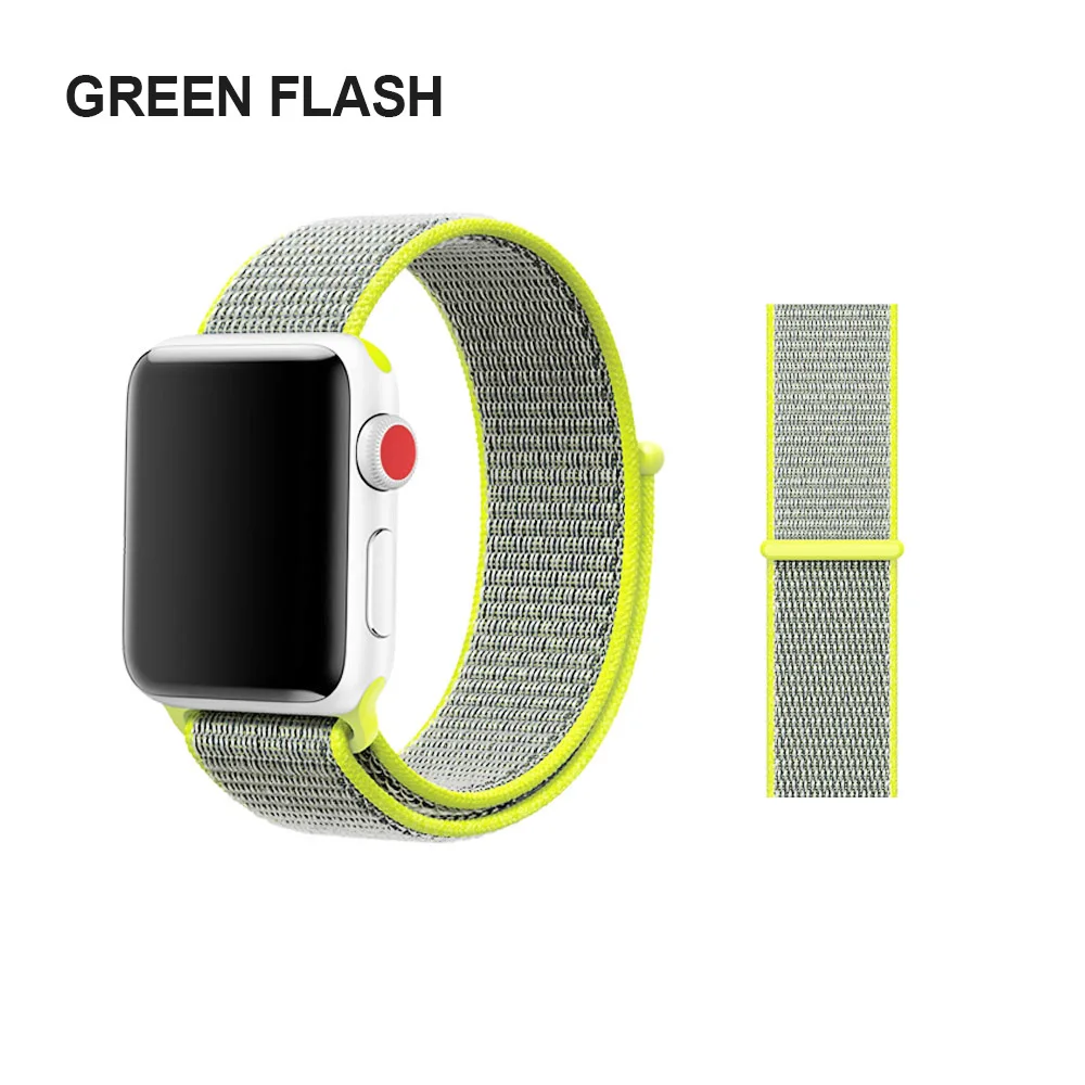 MU SEN Woven Nylon band strap for apple watch band 42mm 38 mm sport fabric nylon bracelet watchband for iwatch 3/2/1 black