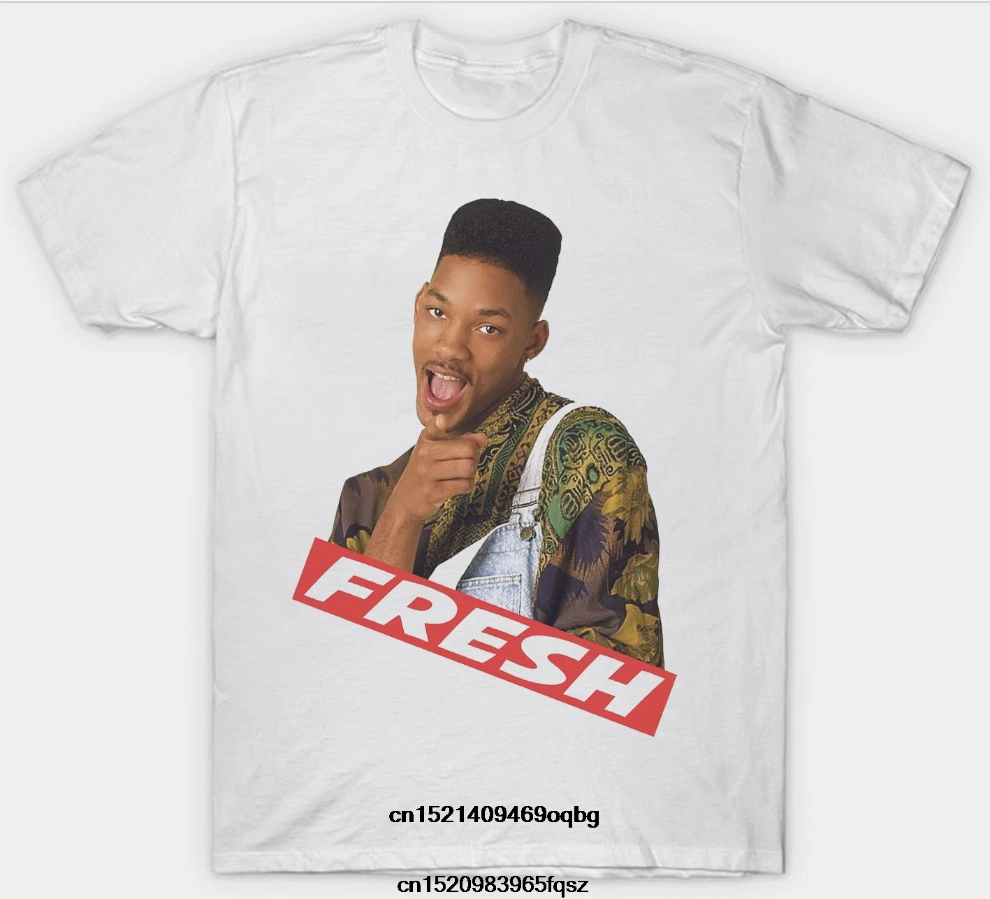 Fresh Prince OF BEL AIR Футболка Топ WILL SMITH 90 100% хлопок с короткими рукавами и круглым