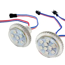 Дизайн! Прибор приемно-35 мм Светодиодная точечная лампа; 9 светодиодов 5050; DC12V; 2,16 Вт; IP65; UCS2903 IC; прозрачная крышка с; обувь на плоской подошве с закрытой пяткой