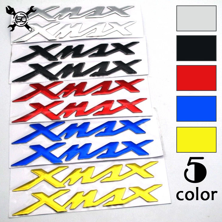

Motorcycle Decals Stickers Emblem Badge 3D Decal Raised Tank Wheel Tank Decals Applique Emblem For Yamaha X-MAX XMAX 125 250 400