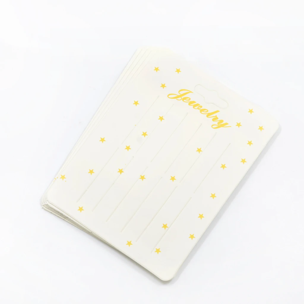 20pcs Rectangle Paper Blank Kids Women Hair Bow Hair Clip Band Barrette Hair Accessories Jewelry Packaging Display Cards