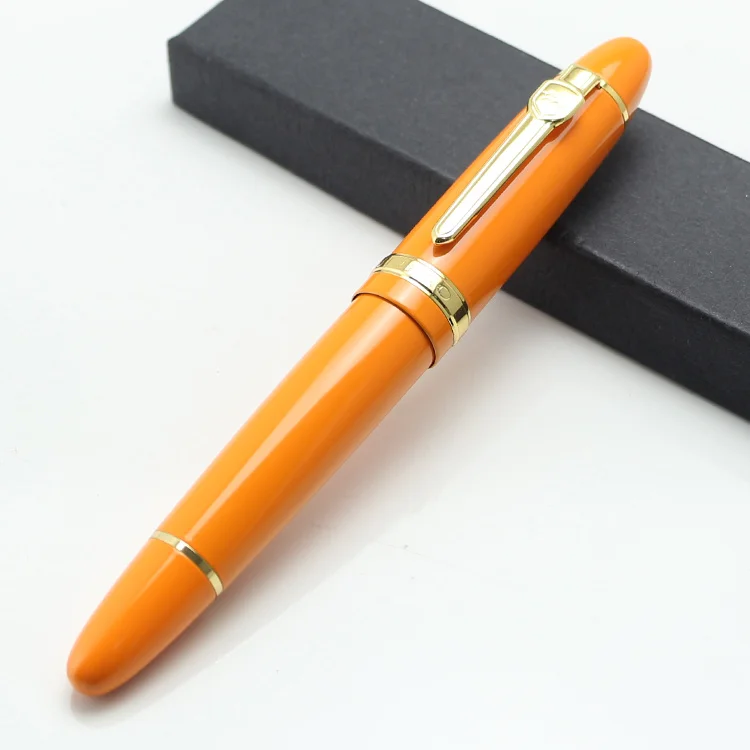 JINHAO 159 широкий 18KGP 0,7 мм перьевая ручка Фиолетовый Черный Синий Шампанское Золото Зеленый Красный Белый Подпись Бизнес офис - Цвет: 9