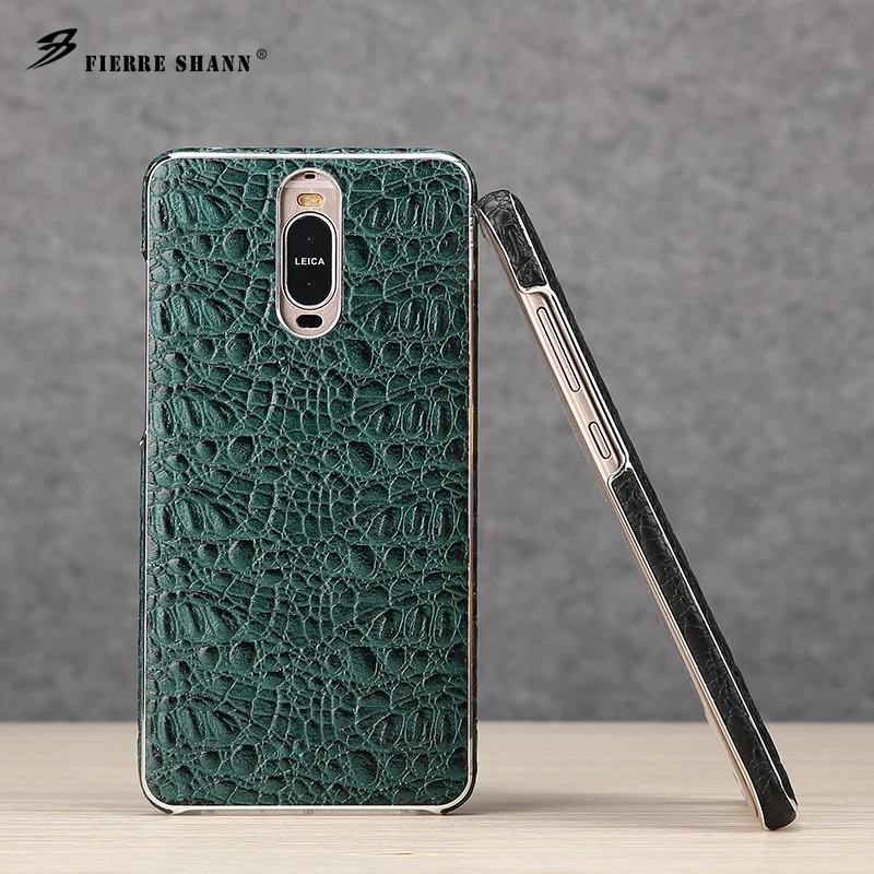 

For Huawei Mate 9 9 Pro Cases Luxury Electroplated Vintage Genuine Leather Hard Back Cover For Huawei Ascend P10 P10 Plus Capa