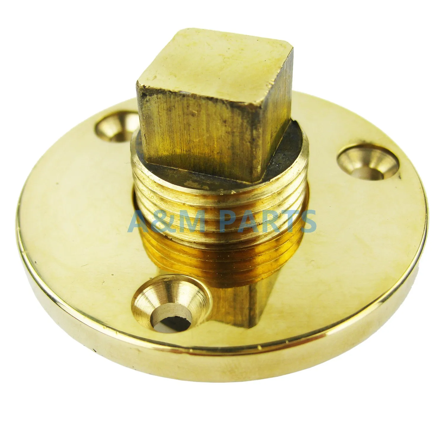 One Piece Boat Garboard Drain Plug Cast Bronze Fit 1 Inch Diameter Hole 1//2/'/'NPT