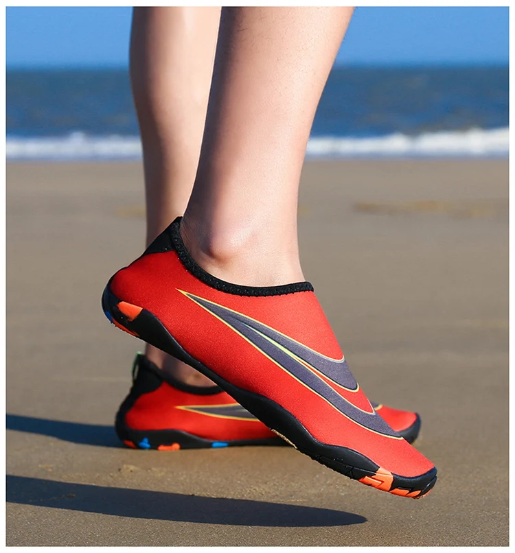 Мужская и женская летняя пляжная обувь для плавания; спортивная обувь без шнуровки; светильник для серфинга, йоги, тренажерного зала; дышащая мужская водонепроницаемая обувь;
