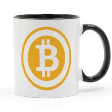 Bitcoin Кружка Кофе Молоко Керамика чашки творческий DIY подарки Домашний декор кружки 11 унц. GA677