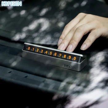 

HOT Car Temporary Parking Card Drawer Plate Style Car-styling for Jeep wrangler grand cherokee compass renegade accessories